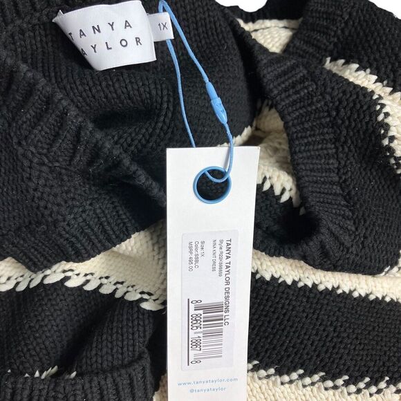 Tanya Taylor Sweater Dress 1X Cream Nina Cable-Knit Sleeveless Beach Coastal NEW - Picture 5 of 11